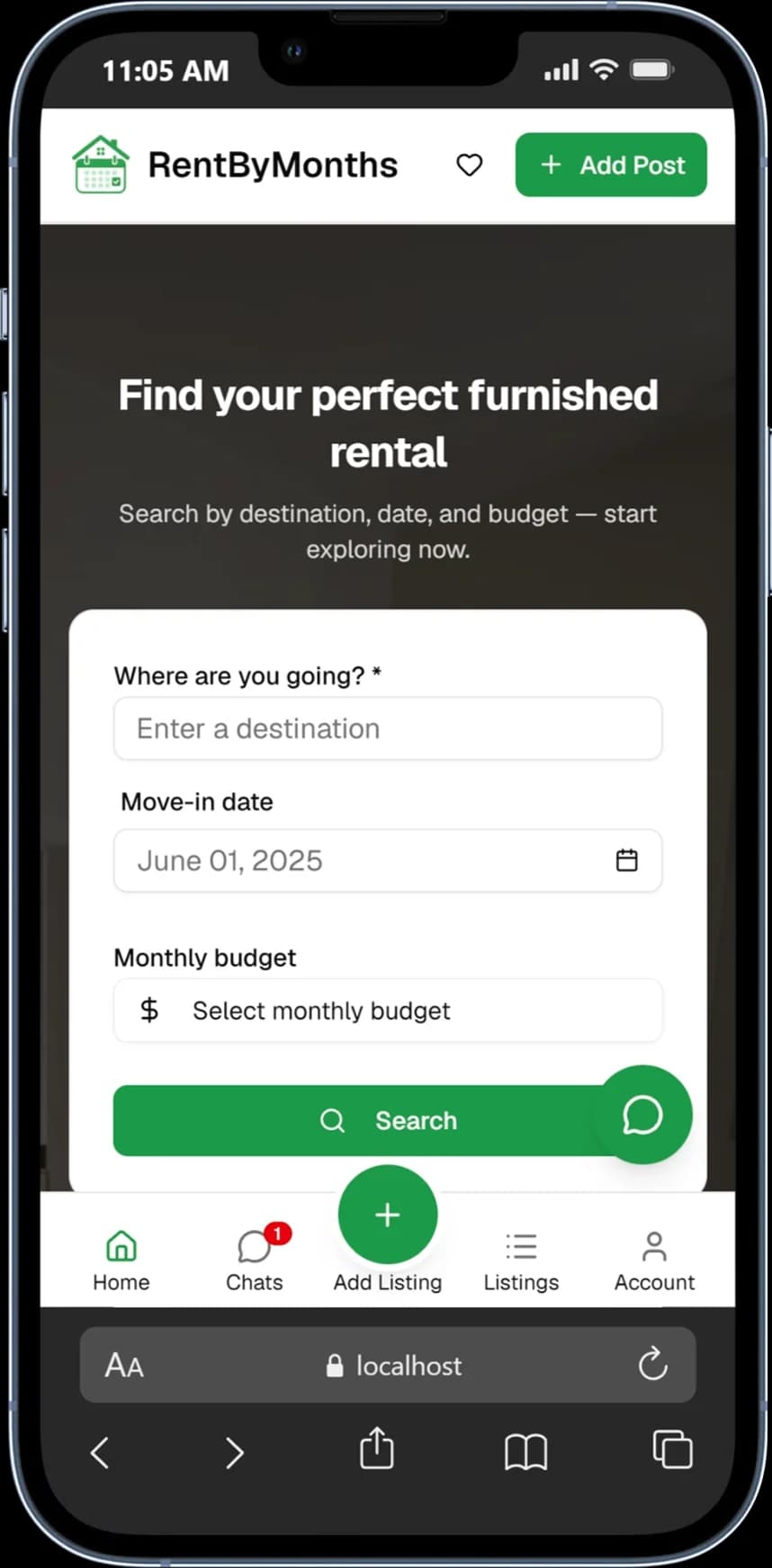 RentByMonths mobile app